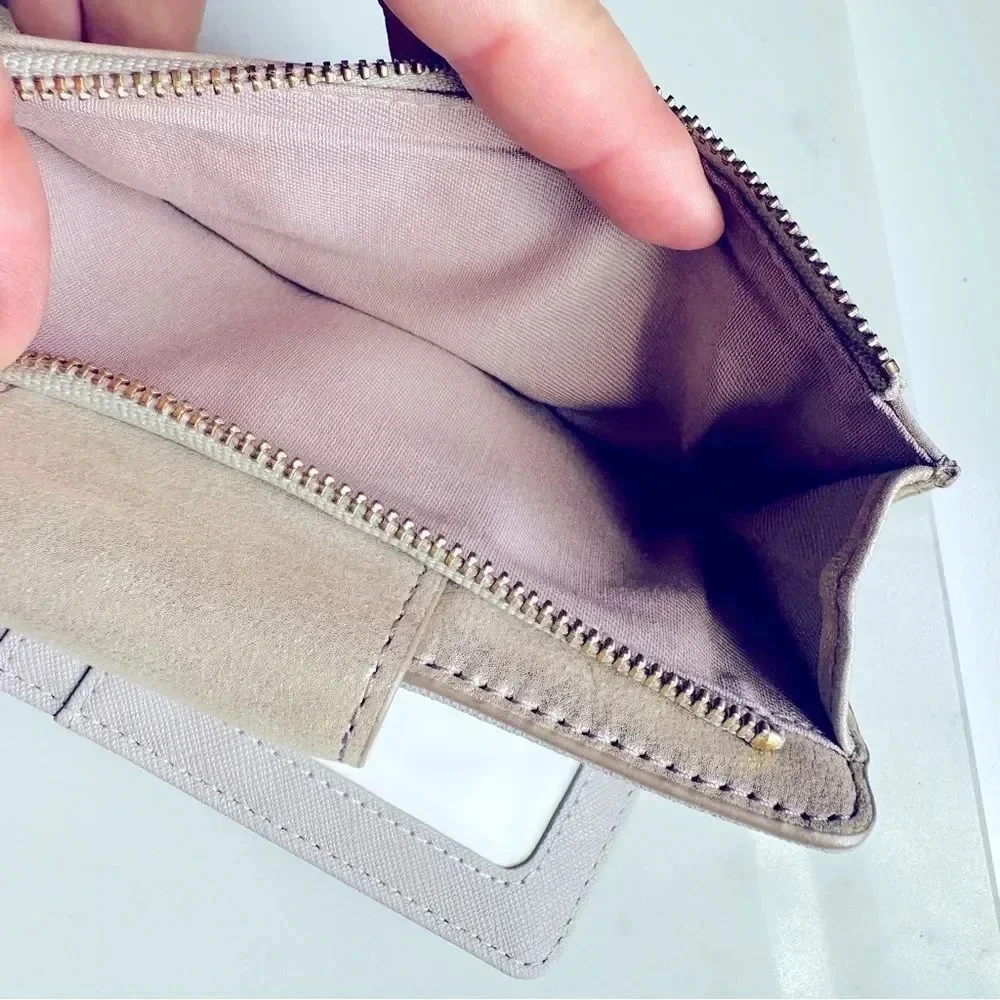 NWOT Fossil RFID Madison Slim Clutch Metallic Wallet